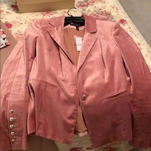 Velvet rose pink trophy jacket never worn